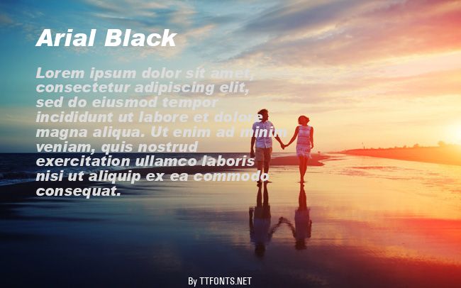 Arial Black example